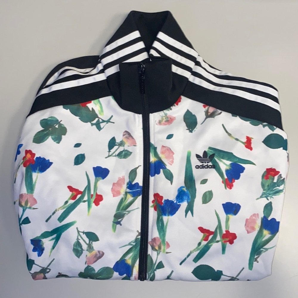 Adidas slightly cropped zip up